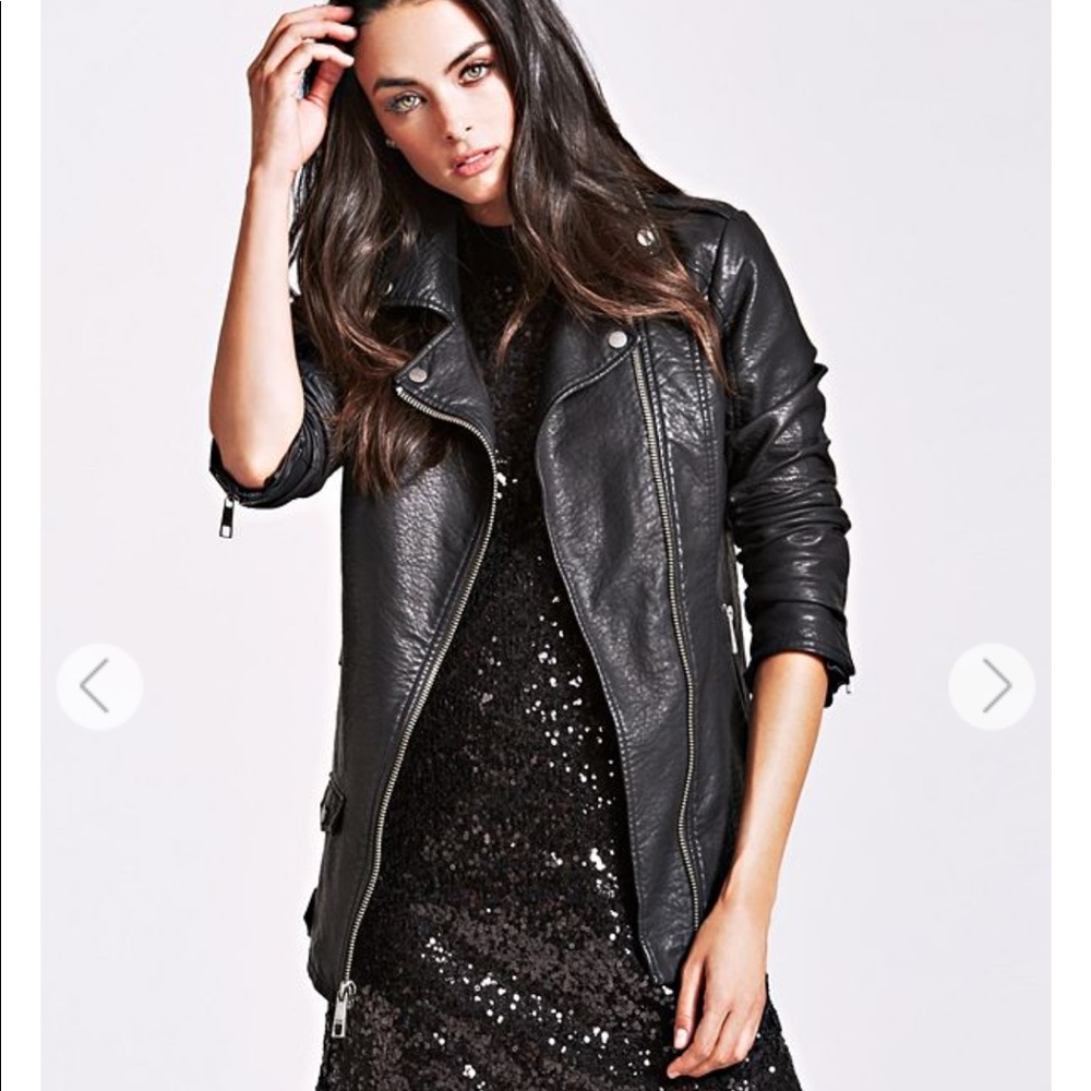 Guess CASSIDY LONGLINE MOTO JACKET